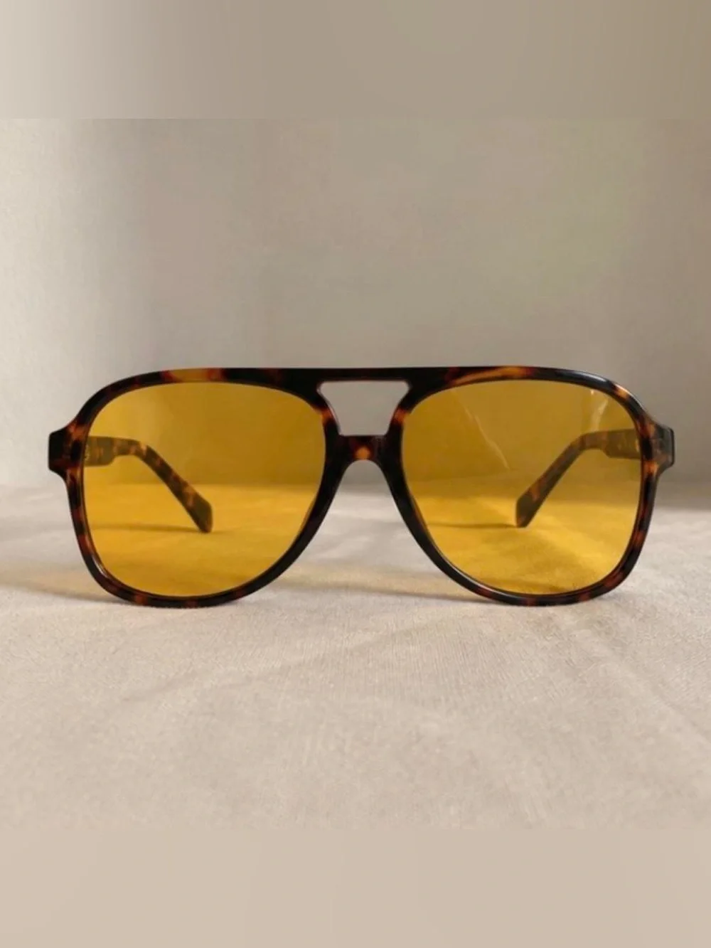 Tortoiseshell Sunglasses with Amber Lenses for Women
